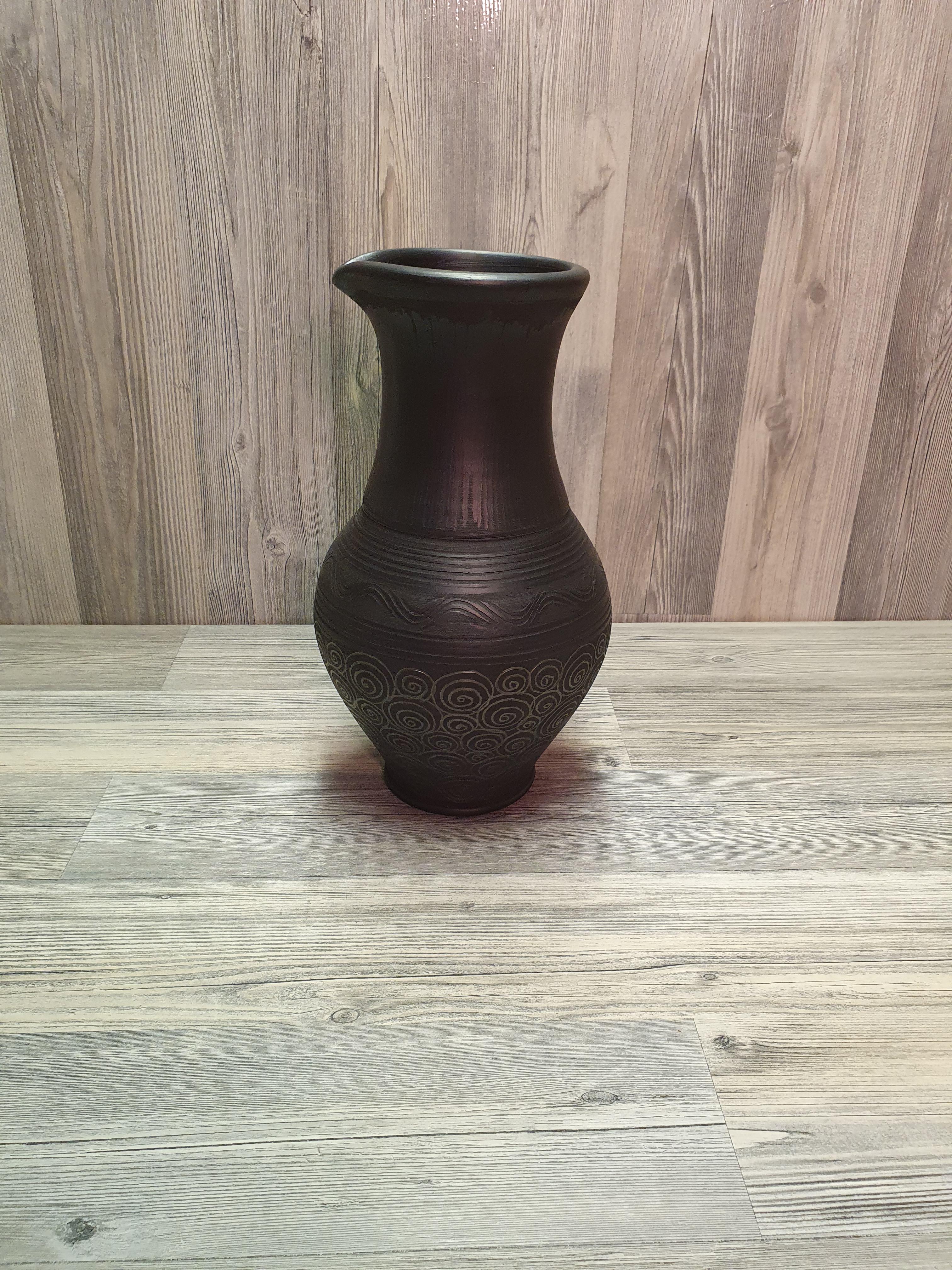 Кувшин из черной глины (5291) - фото 4 Кувшин из черной глины (5291) - фото 4