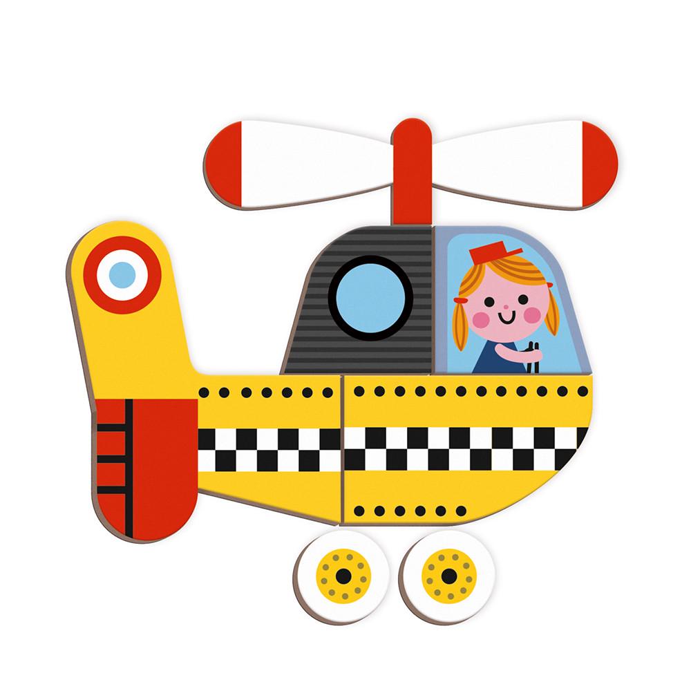 Магнитная учебная книга Janod Транспорт 68 элементов (J02715) - фото 5