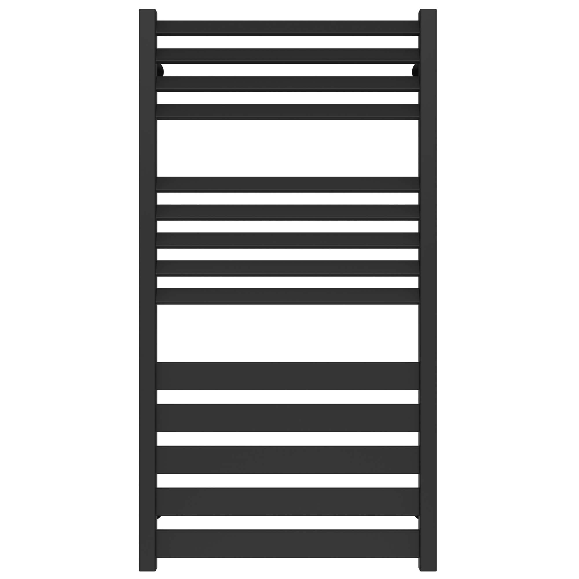 Полотенцесушитель водяной Deffi Diamant П14 нижнее подключение нержавеющая сталь 500х1000 мм Черный (A.DT.100.50.14.BA)