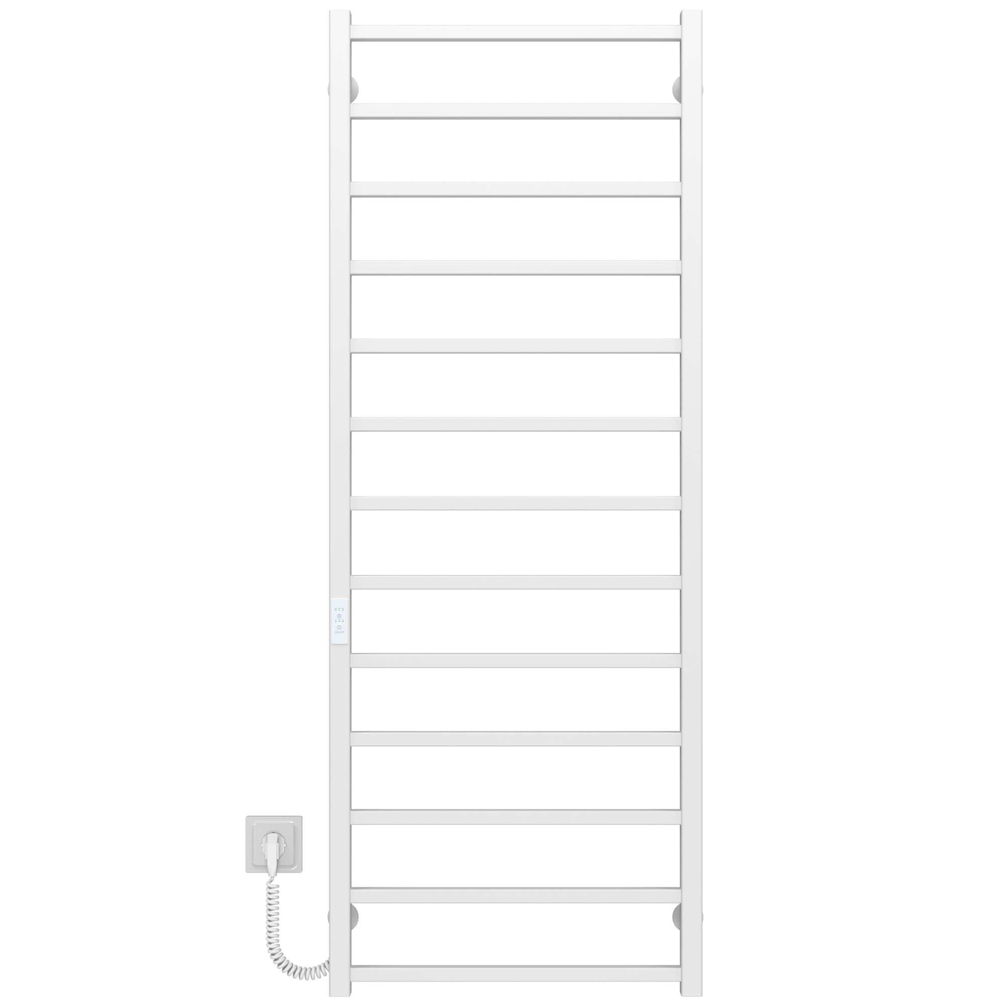 Полотенцесушитель электрический Deffi Forest П13 WD04 нержавеющая сталь 500х1400 мм Белый (A.FR.140.50.13.EWL4)