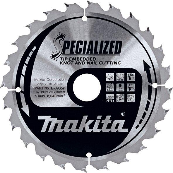 Диск пильный по дереву Makita Makblade Plus 190х30 мм 16T