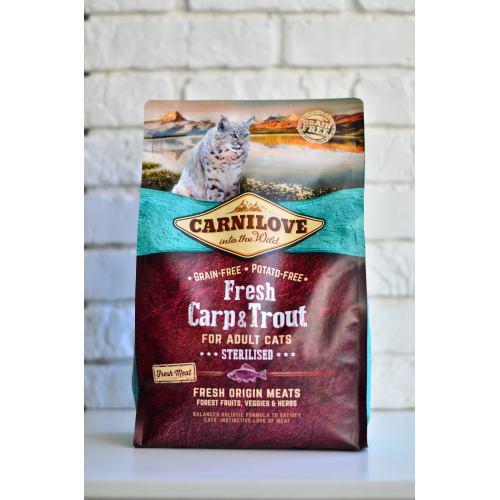 Сухий корм для стерилізованих котів Carnilove Fresh Carp&Trout 2 кг (170877/7441) - фото 5 Сухий корм для стерилізованих котів Carnilove Fresh Carp&Trout 2 кг (170877/7441) - фото 5