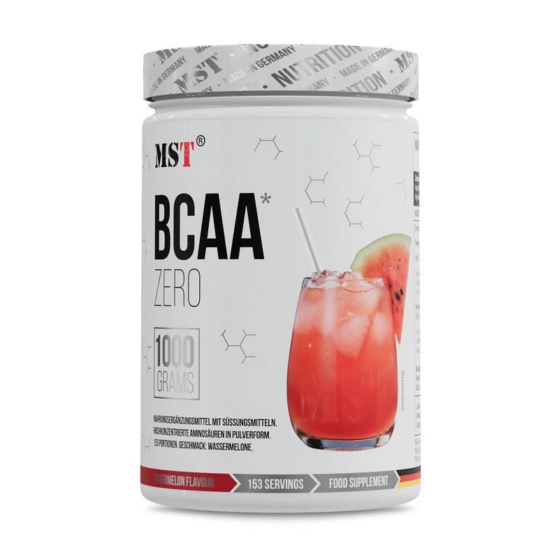 Аминокислоты MST BCAA Zero 1 кг без сахара Зеленое яблоко