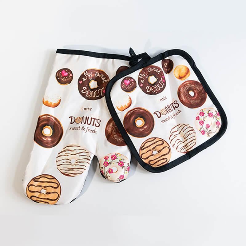 Рукавица-прихватка R32344 Donuts 2 пр. 16х25/17х17 см (2200000376800)