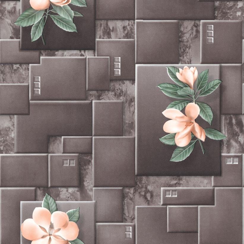 Обои влагостойкие Эксклюзив Люкс на бумажной основе 0,53х10,05 м Коричневый (210-08)