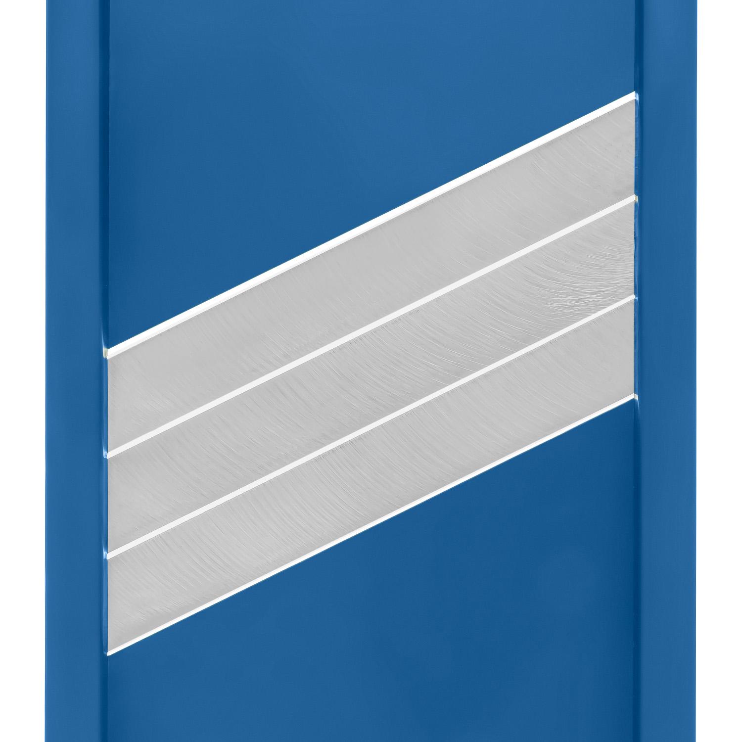 Шинковка для капусты и нарезки овощей/фруктов ручная пластиковая 3 лезвия 16,5х39 см Синий (86941) - фото 4 Шинковка для капусты и нарезки овощей/фруктов ручная пластиковая 3 лезвия 16,5х39 см Синий (86941) - фото 4