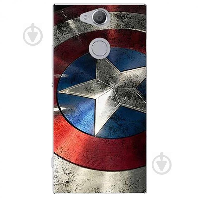Чехол с рисунком Printed Silicone для Sony Xperia L2 Щит Капитана Америки (hub_aoNH22636)