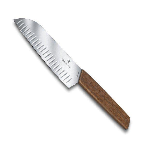 Нож кухонный Victorinox Swiss Modern Santoku дерево 17 см (Vx69050.17KG)