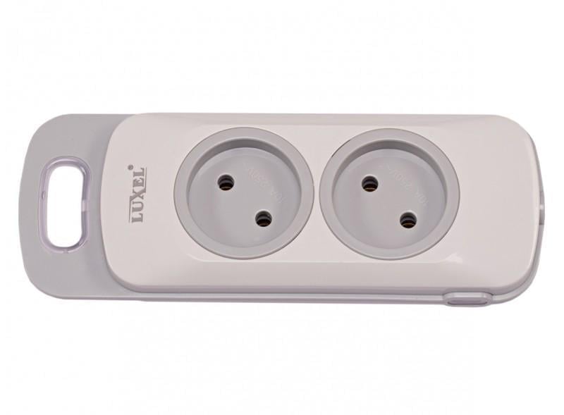 Колодка двомісна Luxel Nota без заземлення (4101)