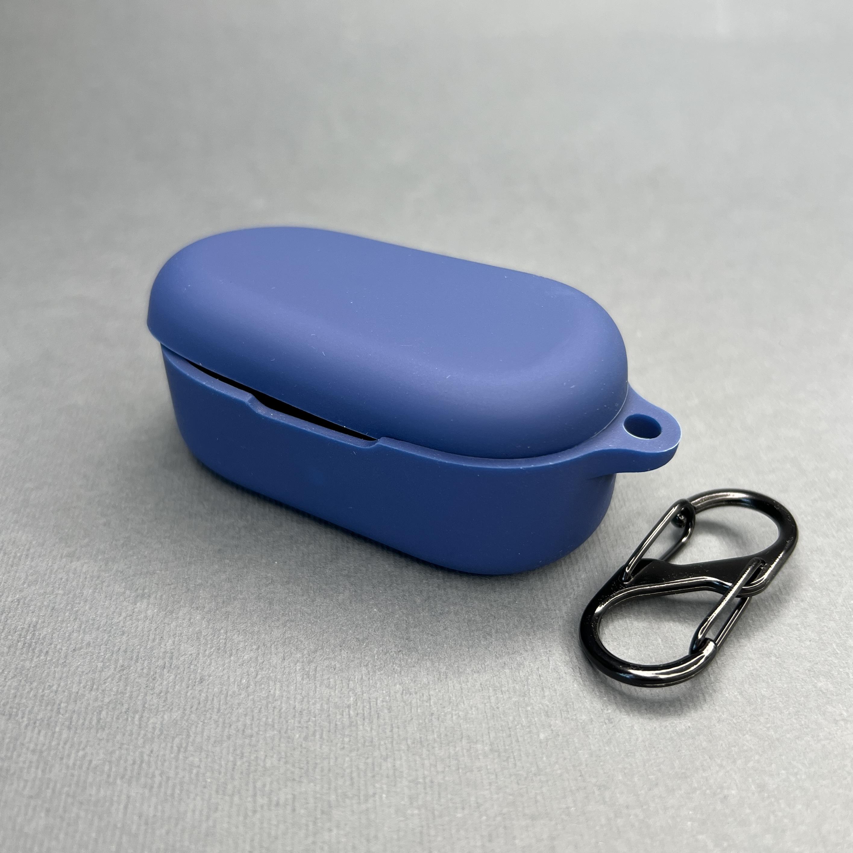 Чехол для наушников Oppo Enco Buds 2 с карабином противоударный Синий (798273) - фото 1