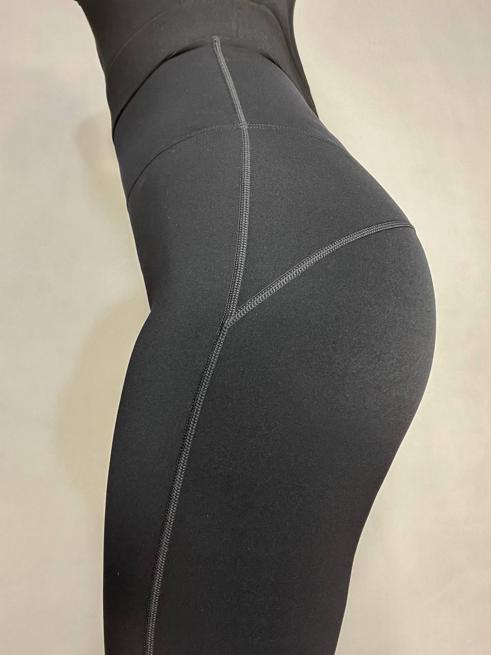 Лосини жіночі You are peri 8605 широкий пояс утяжка кльош від коліна L Чорний (3680) - фото 2 Лосини жіночі You are peri 8605 широкий пояс утяжка кльош від коліна L Чорний (3680) - фото 2