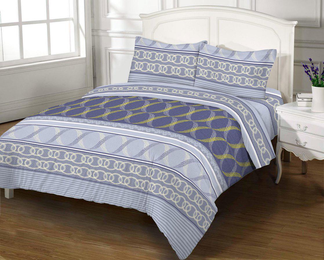 Комплект постельного белья Zastelli 8234 хлопок евро 200х220 Синий