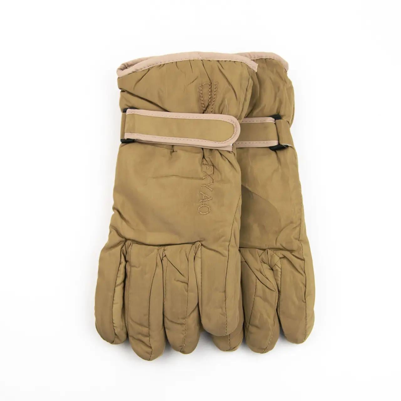 Детские перчатки болоневые лыжные с мехом на липучке Бежевый (23-12-67) Детские перчатки болоневые лыжные с мехом на липучке Бежевый (23-12-67)