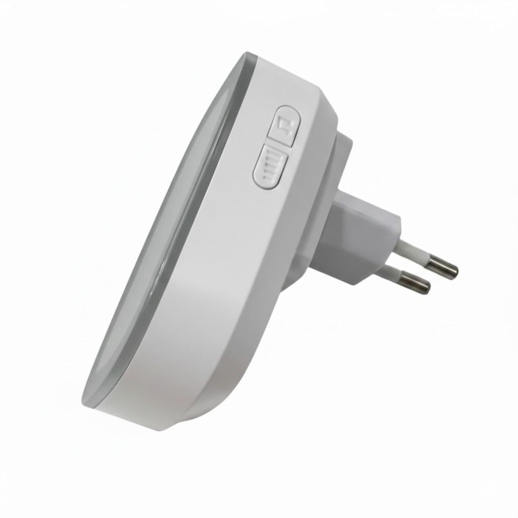 Дзвінок бездротовий водонепроникний з LED-підсвіткою 300 м Білий (31767522)