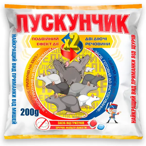 Тесто Смерть грызунам Лускунчик 200 г (29534)