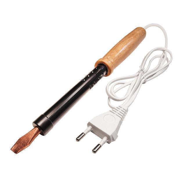 Паяльник электрический Loga с деревянной ручкой 80 Вт 220V (29177325)