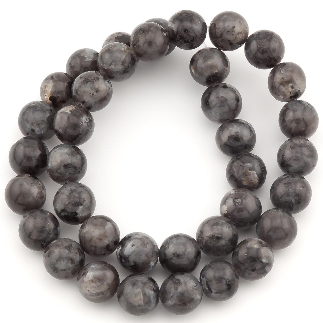 Бусины Лабрадор из натурального камня 10 мм 37 см 1 шт. (НК1081ш62)