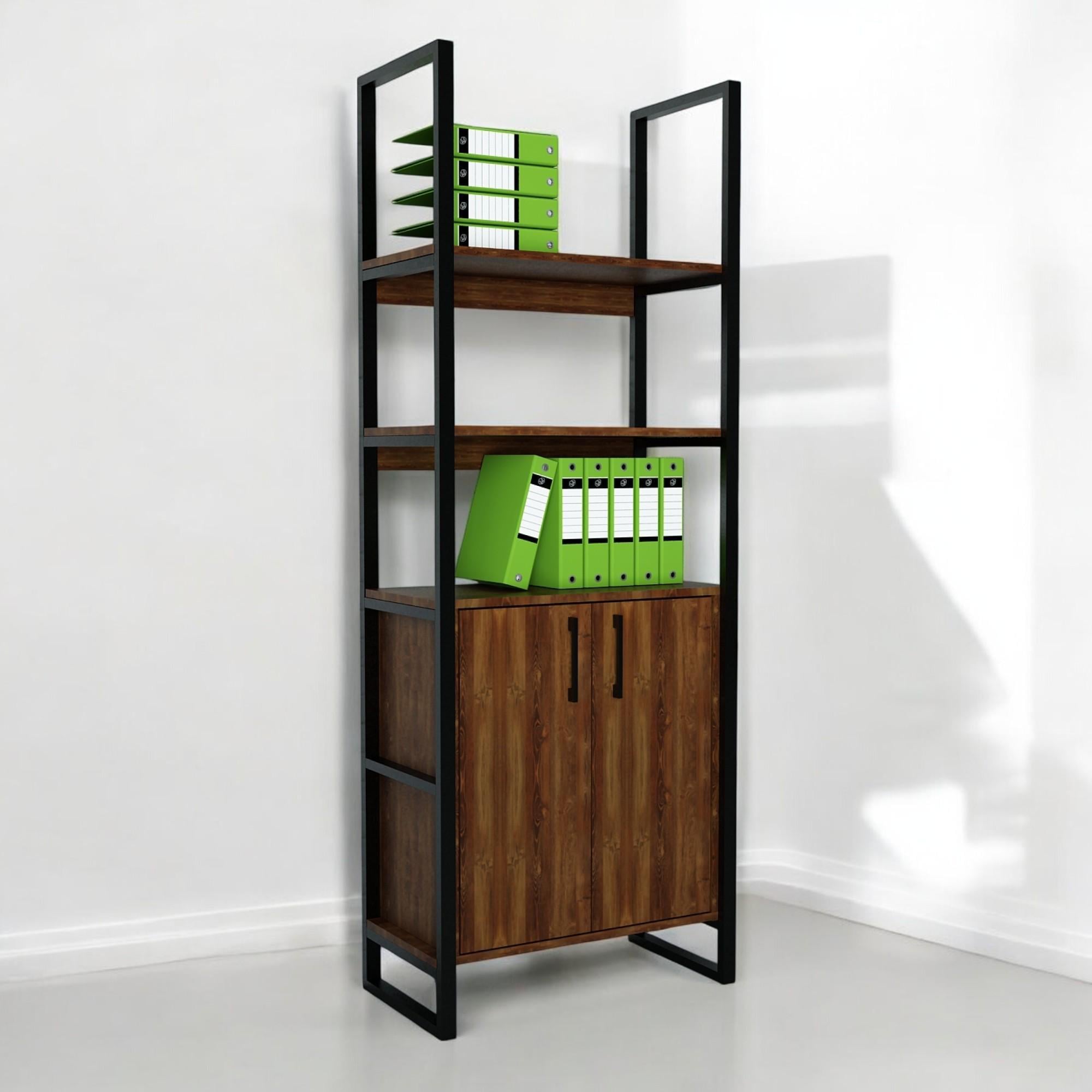 Стеллаж офисный Tobi Sho LOFT Volcano СЛВ/3 для документов 800x400x1900 мм Фаервуд