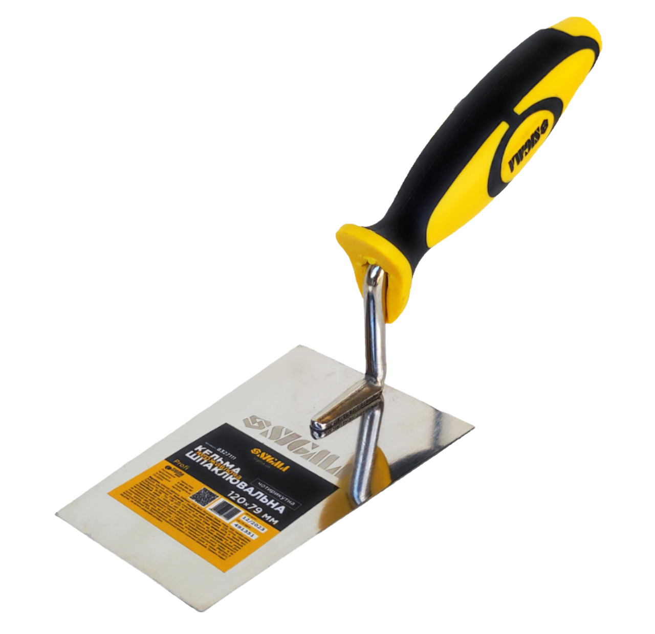 Кельма четырехугольная Profi из нержавеющей стали 120х79 мм (55859)