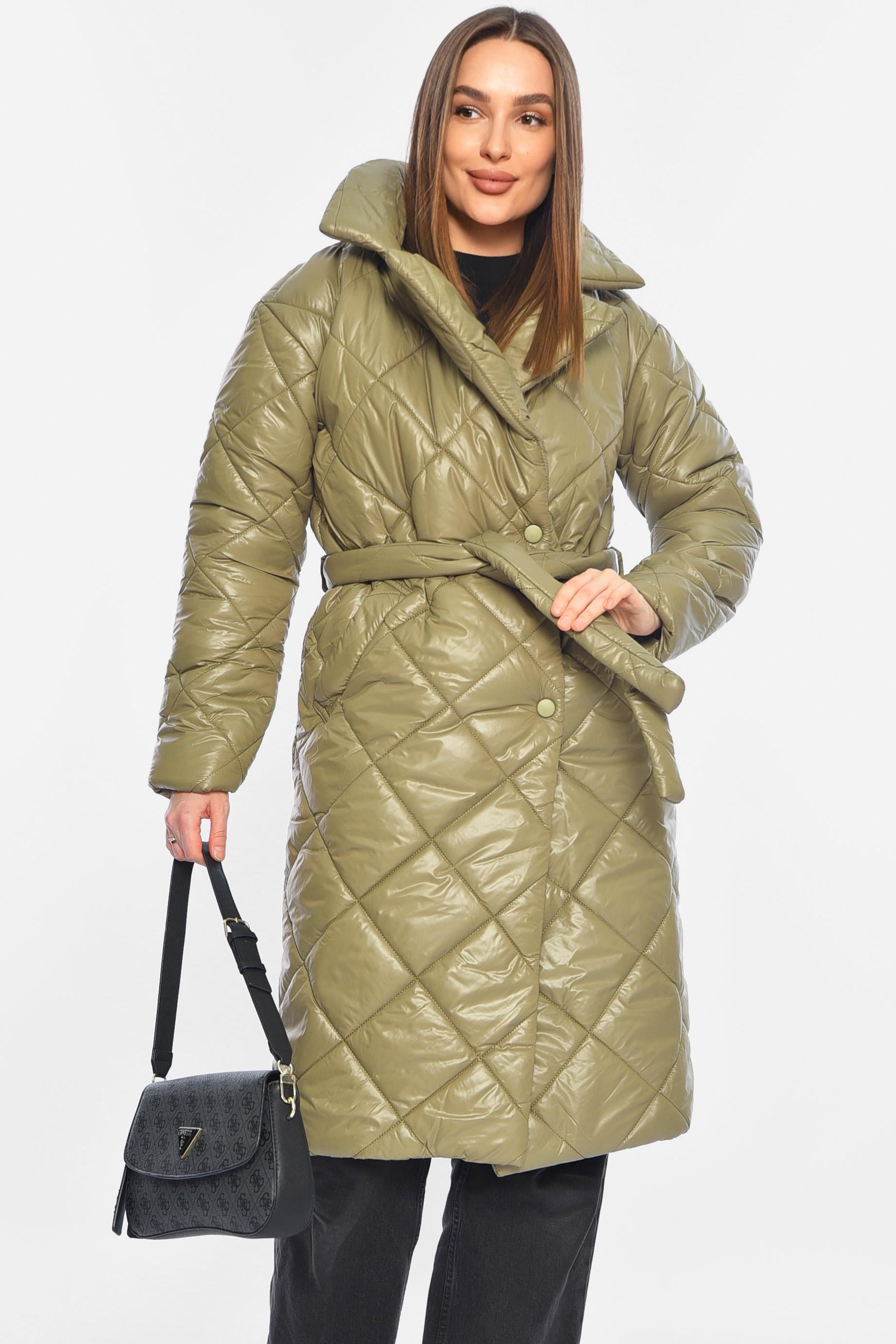 Куртка женская удлиненная демисезонная M Оливковый (196380) Куртка женская удлиненная демисезонная M Оливковый (196380)