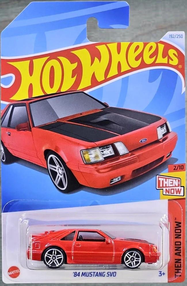 Игрушечная машинка Hot Wheels 84 Mustang SVO 2024 Then and Now №192 (HTC66)