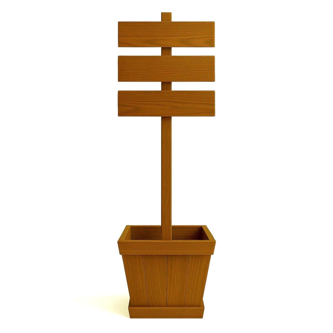 Информационная стойка из дерева Вторис Охра (ФРС-003104)