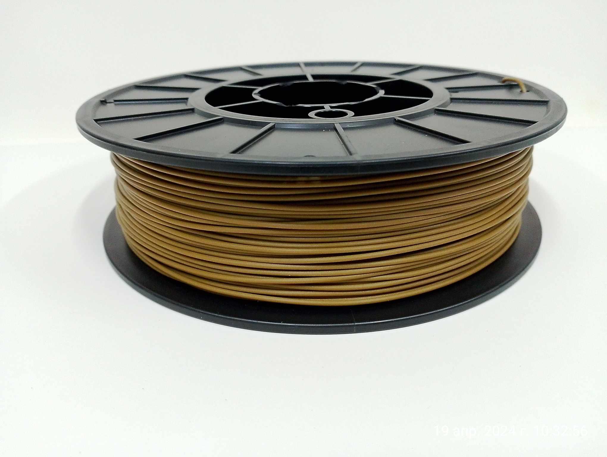 Нить пластиковая PLA Pochatok Filament для 3D печати 1,75 мм 0,75 кг Хаки/Койот (13055) - фото 1