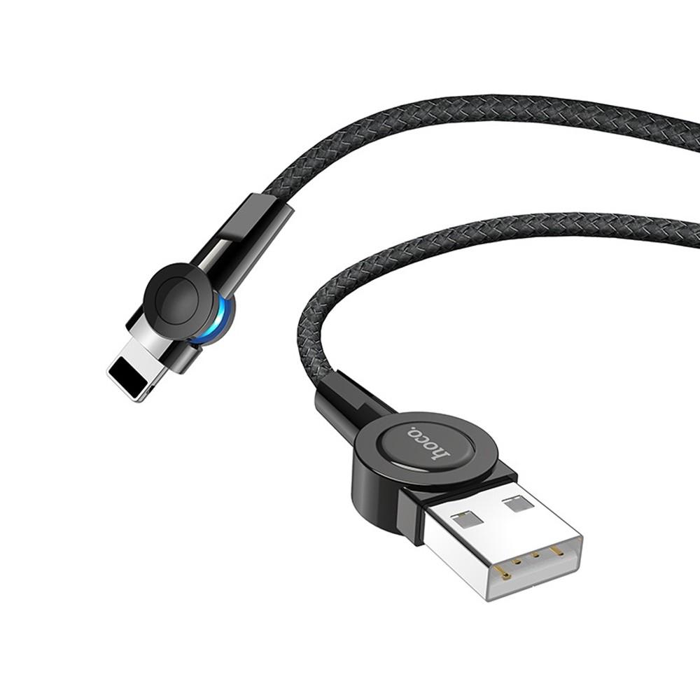 Кабель Hoco S8 Magnetic charging cable for Lightning Black