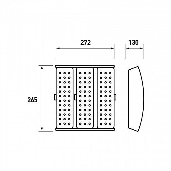 Прожектор LED EUROLAMP LED-FLP-150/50 150W 220V 19500lm 5000K IP65 265х272 мм с радиатором (4260484994301) - фото 3 Прожектор LED EUROLAMP LED-FLP-150/50 150W 220V 19500lm 5000K IP65 265х272 мм с радиатором (4260484994301) - фото 3