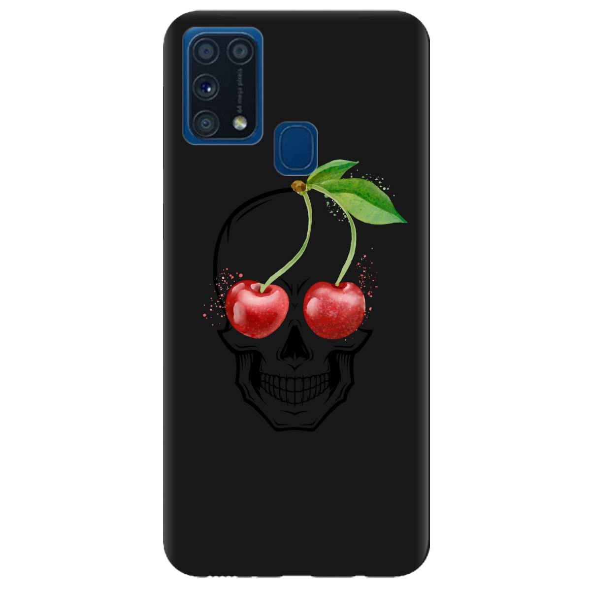 Силіконовий чохол Zorrov для Samsung Galaxy M31 - Cherry skull (14190050221099769)