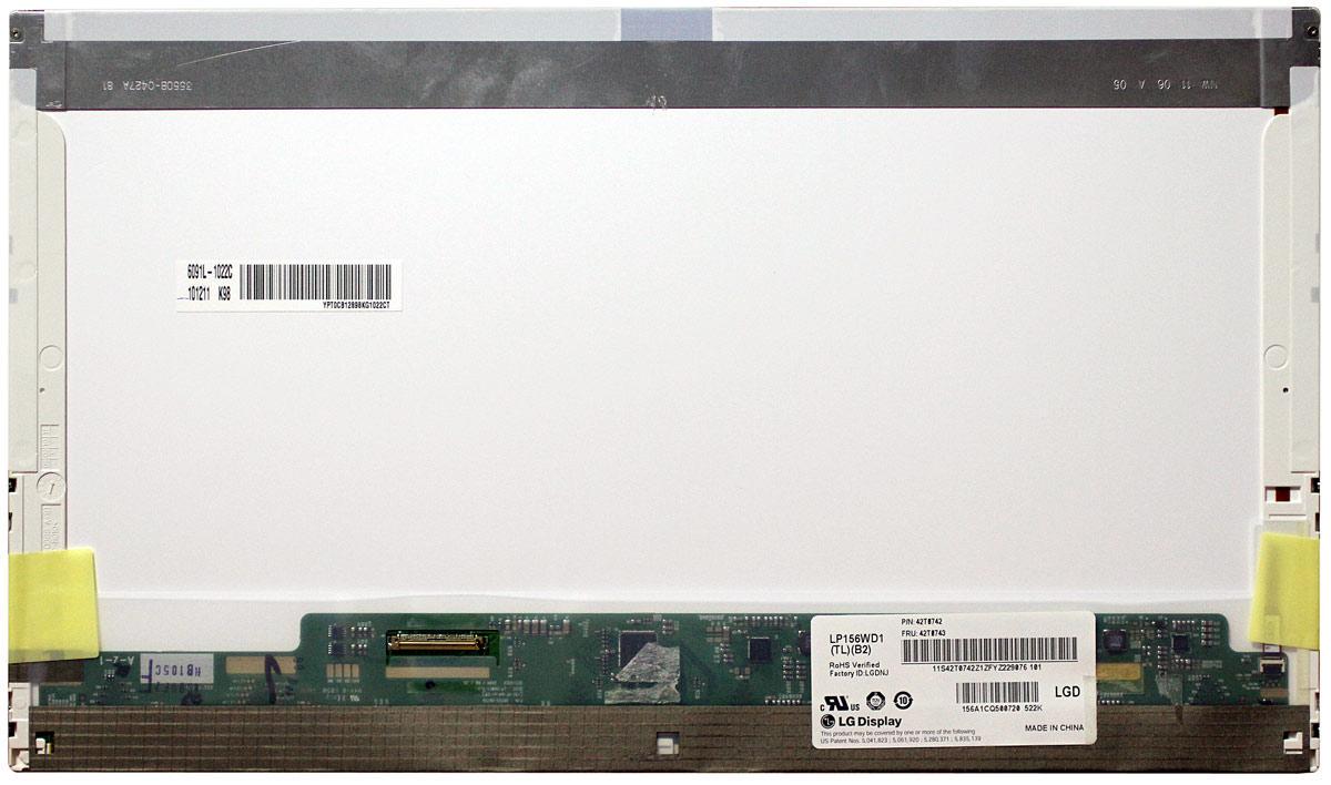 Матрица для ноутбука 15,6" Normal 40 pin слева 1600x900 LED без креплений матовая для LG/Philips LP156WD1-TLB2