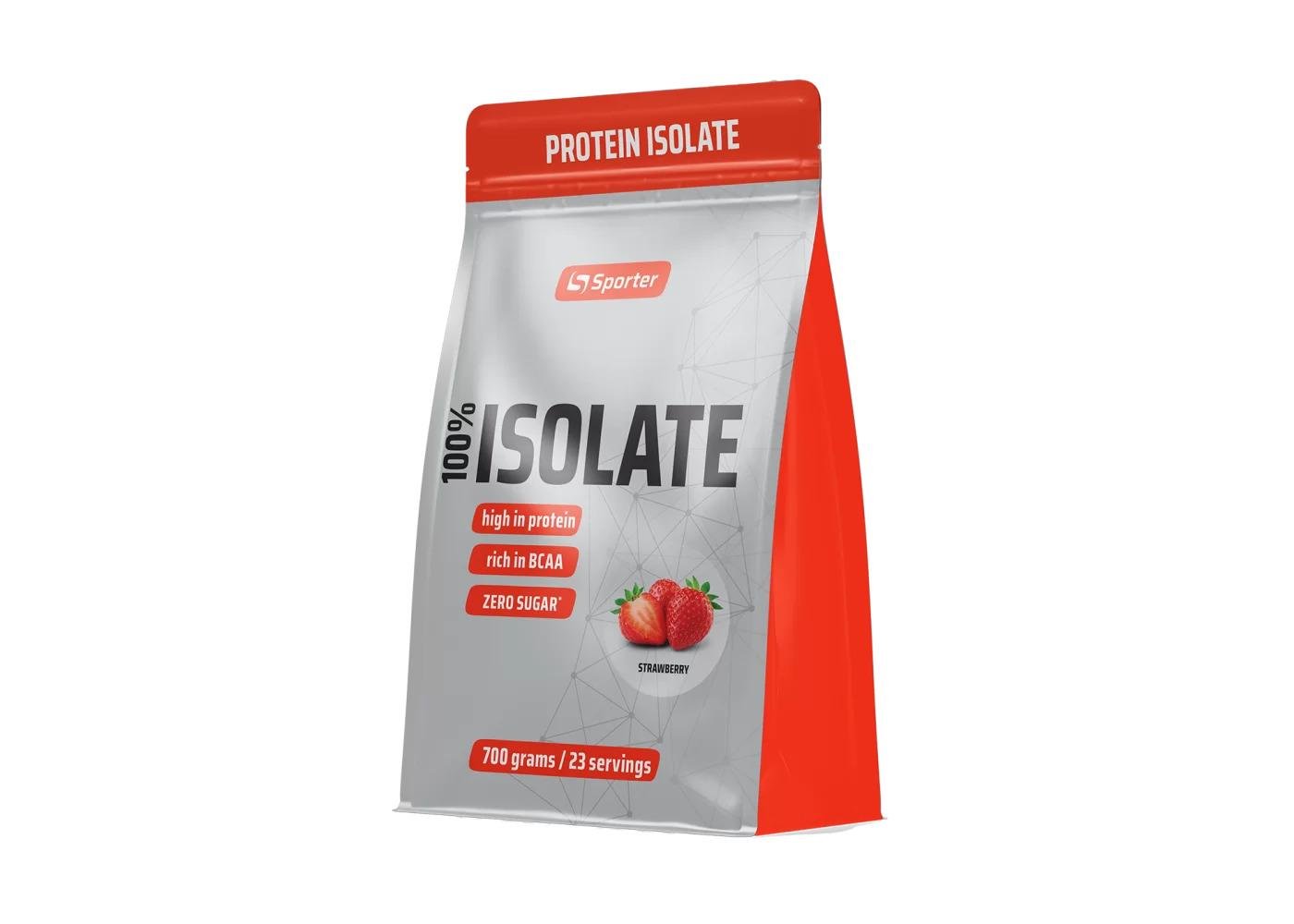 Протеин Sporter Isolate Клубника 700 г