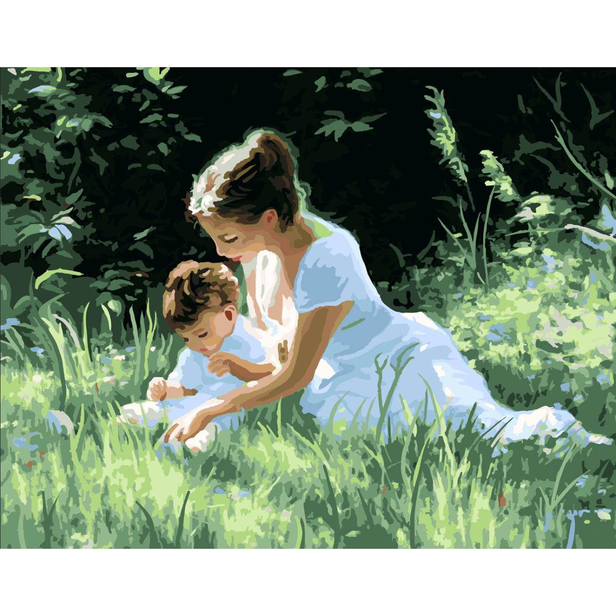 Картина по номерам Strateg Мамина любовь 40x50 см (SY6618)