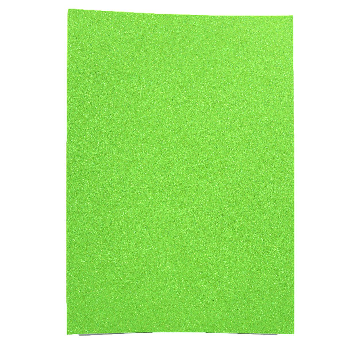 Фоаміран EVA Iridescent HQ А4 з клеєм 1,7 мм 10 арк. в упаковці Салатовий (MTT-188084)
