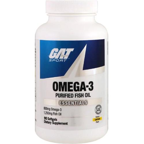 Омега для спорта GAT Омега-3 1250 cocentrate 90 Softgels Lemon