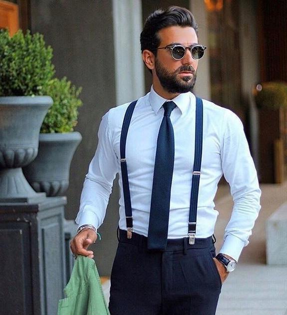 Подтяжки мужские для брюк Martom Темно-синий - фото 5 Подтяжки мужские для брюк Martom Темно-синий - фото 5