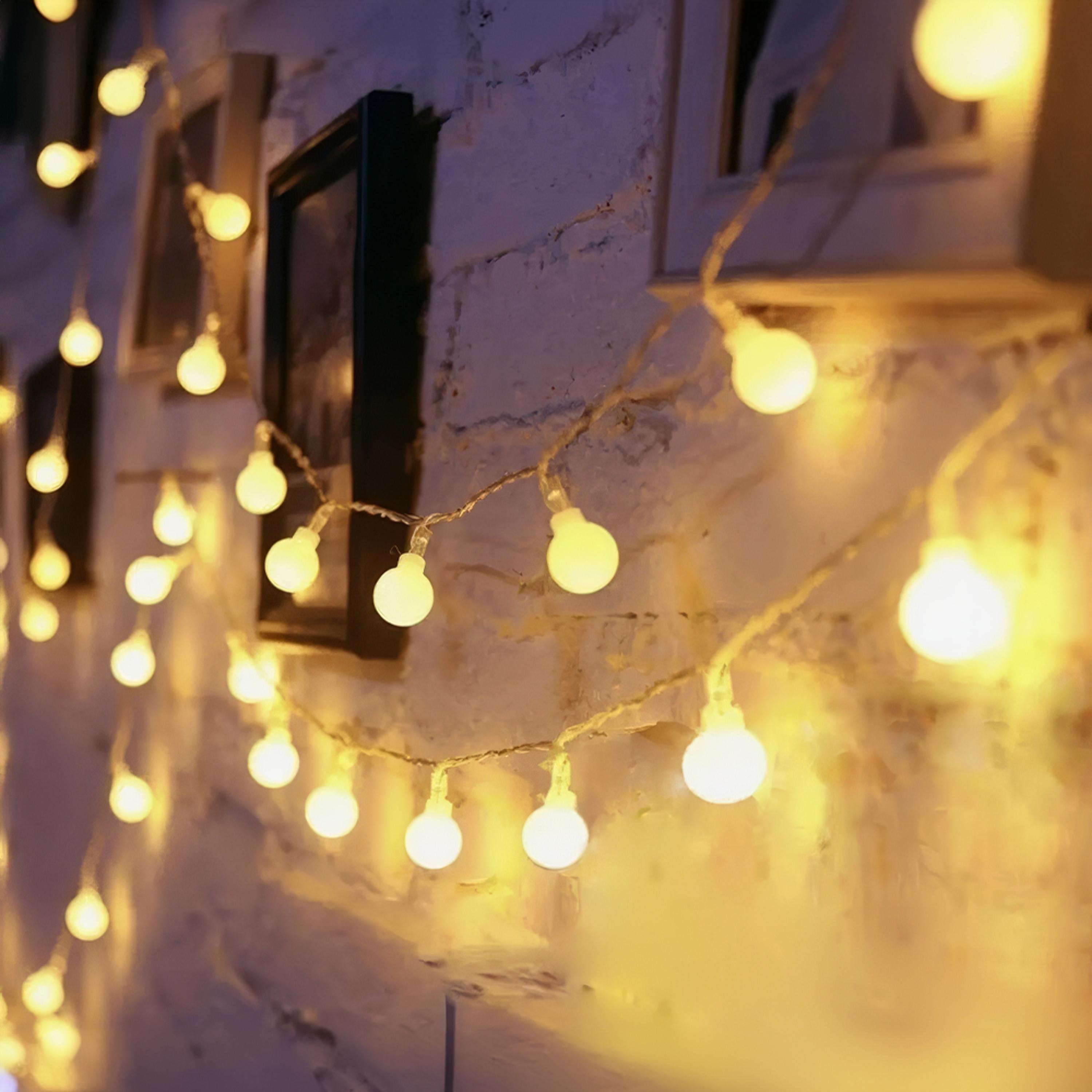 Світлодіодна гірлянда Кульки 10 м Теплий білий (WLS-QX-DC2148W10) - фото 4