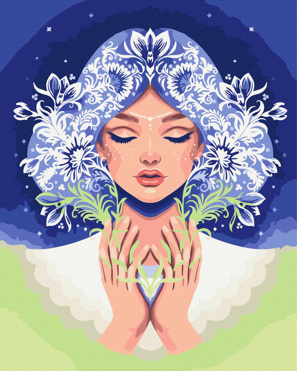 Картина по номерам Brushme Владычица тишины 40x50 см (BS54322) Картина по номерам Brushme Владычица тишины 40x50 см (BS54322)