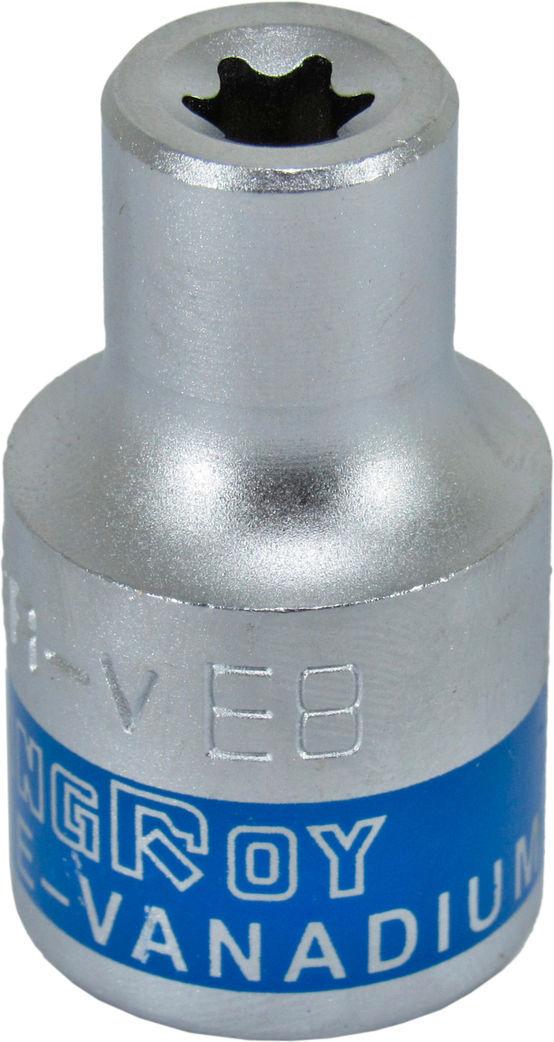 Головка торцевая низкая KING ROY E-профиль 1/2 E-8 мм (30162-E8)