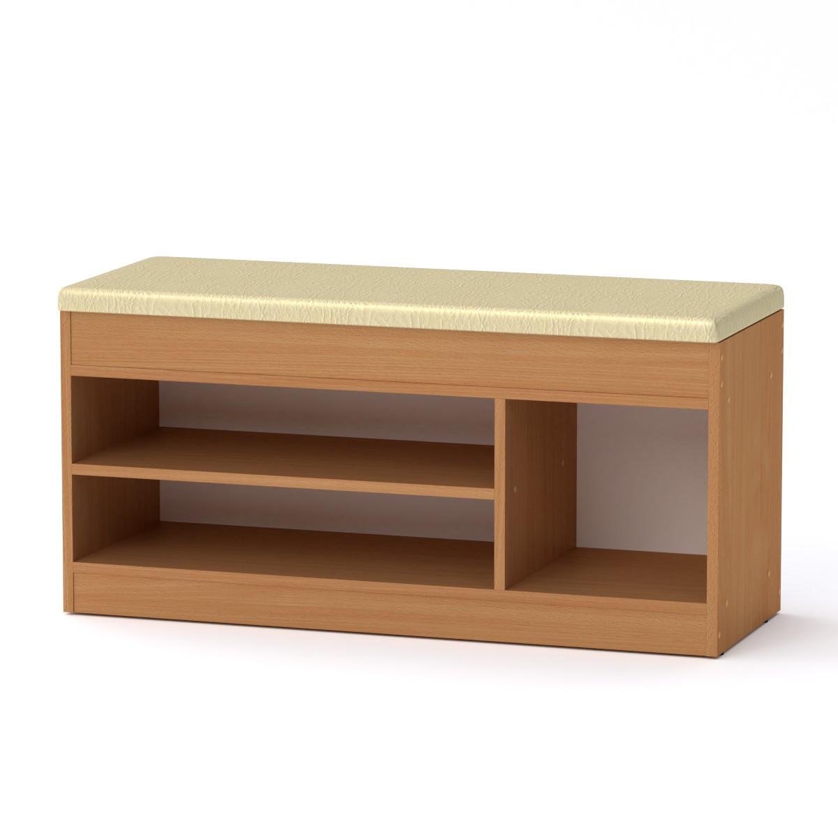 Тумба під взуття Компаніт SC-17 100х37,2х50 см Бук (28488560) - фото 1 Тумба під взуття Компаніт SC-17 100х37,2х50 см Бук (28488560) - фото 1