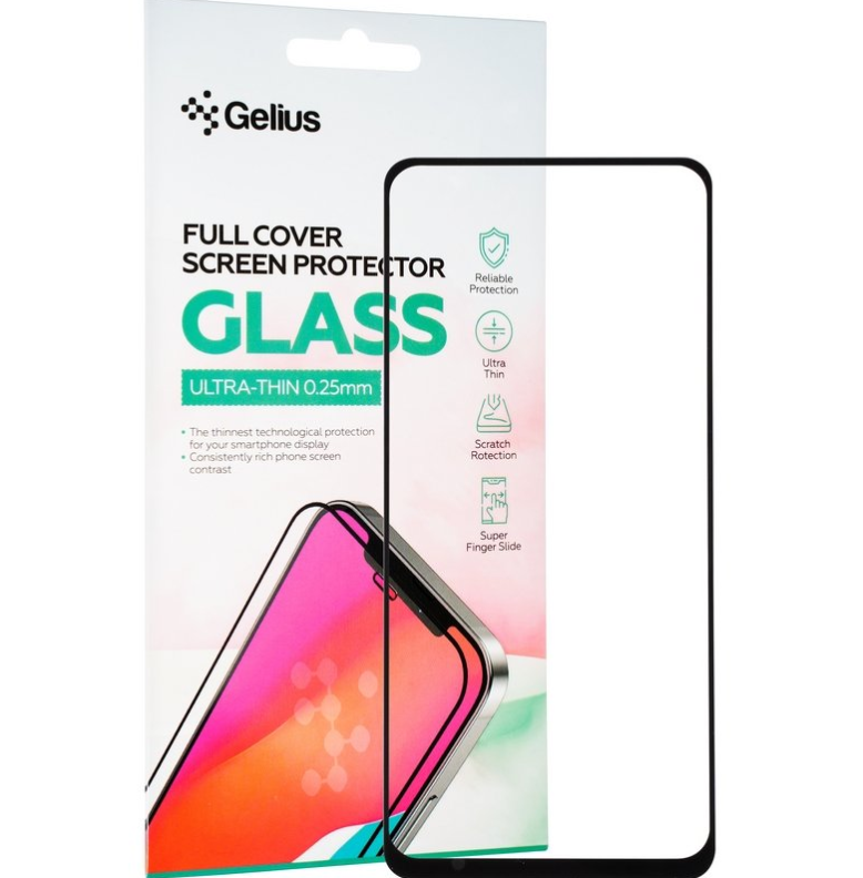 Защитное стекло Gelius Full Cover Ultra-Thin 0.25mm для Xiaomi Redmi Note 9T Black