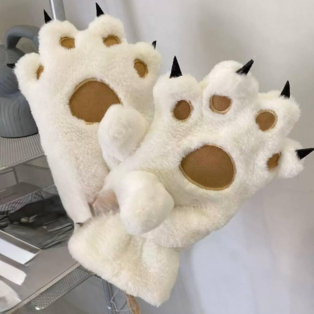 Лапки рукавички з кігтиками Білий (2391188298)