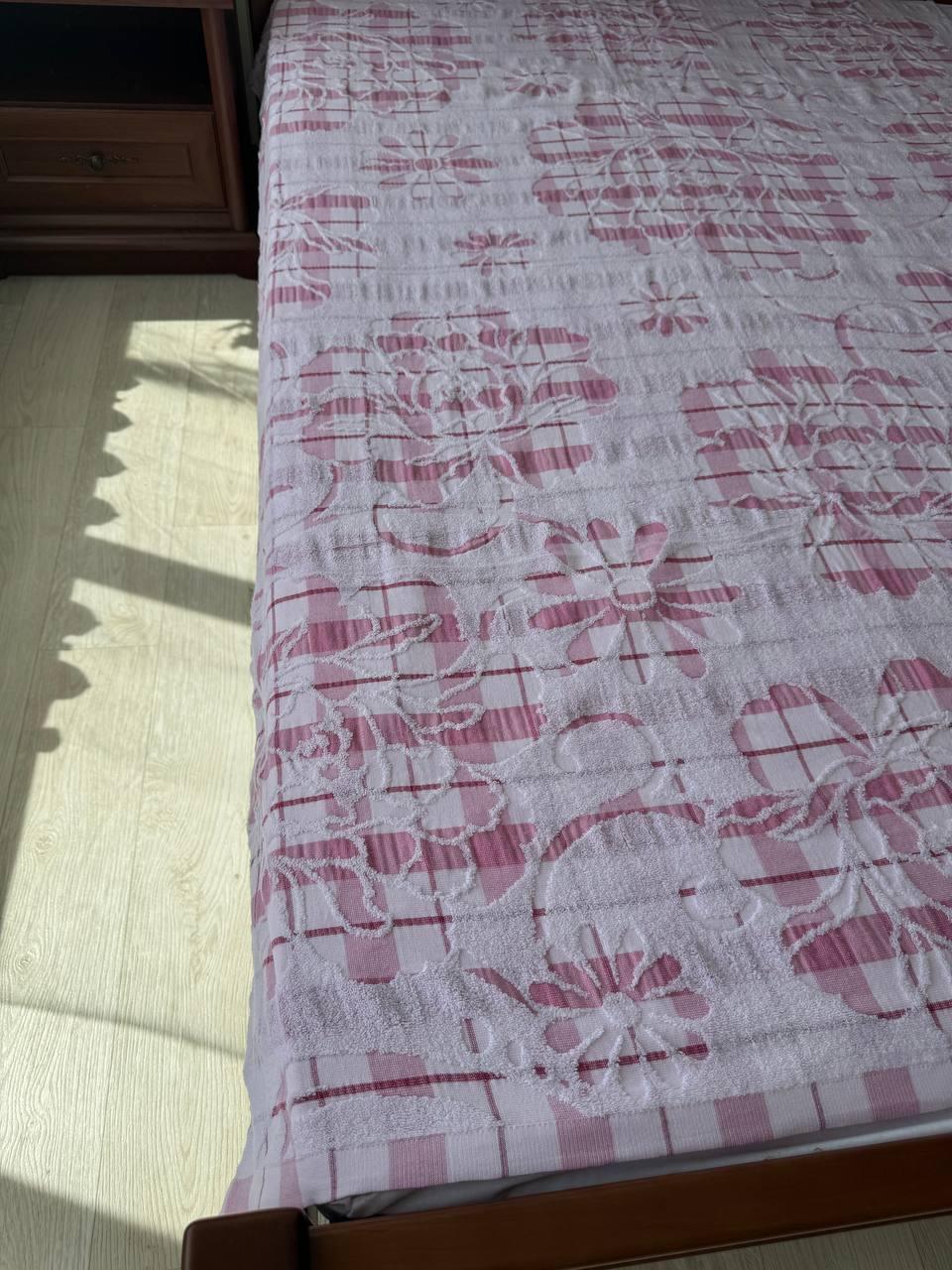 Простирадло махрове з льоном 200х150 см Рожевий (2259153957) - фото 2 Простирадло махрове з льоном 200х150 см Рожевий (2259153957) - фото 2