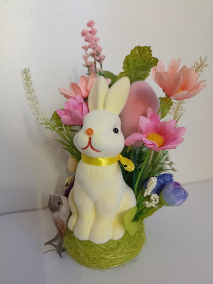 Кролик Пасхальный флоксовый Пасхальный декор 22 см