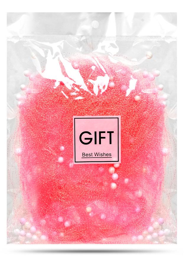 Декоративный наполнитель из полипропилена для подарочных коробок 30 г Pink (22091889)