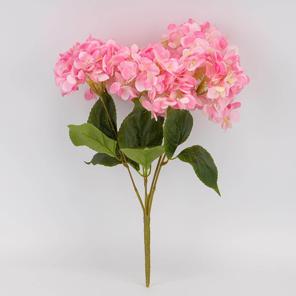 Букет гортензий 5 бутонов 48 см Розовый (2026-008/gr.pink)