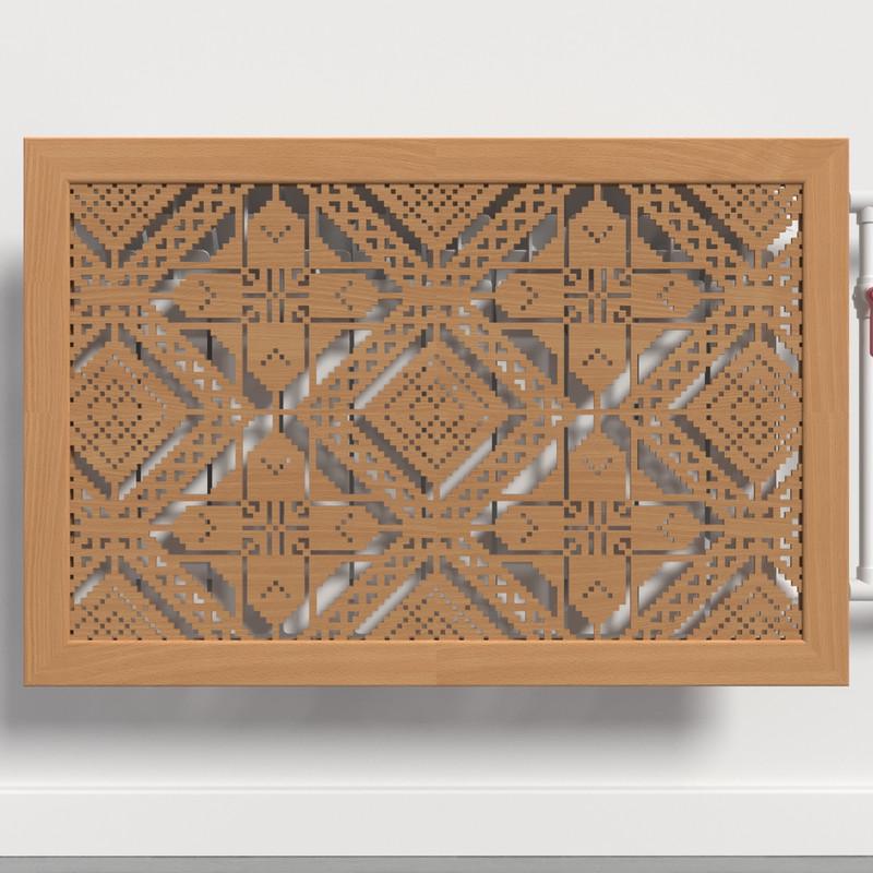 Решетка-экран на батарею SMARTWOOD 1200 мм Бук Бавария (R20744105)