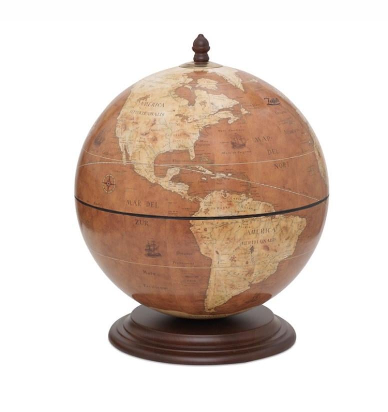 Глобус-бар настольный Zoffoli Srl Италия Giove Rust h 50 см d 40 см (248 0026)