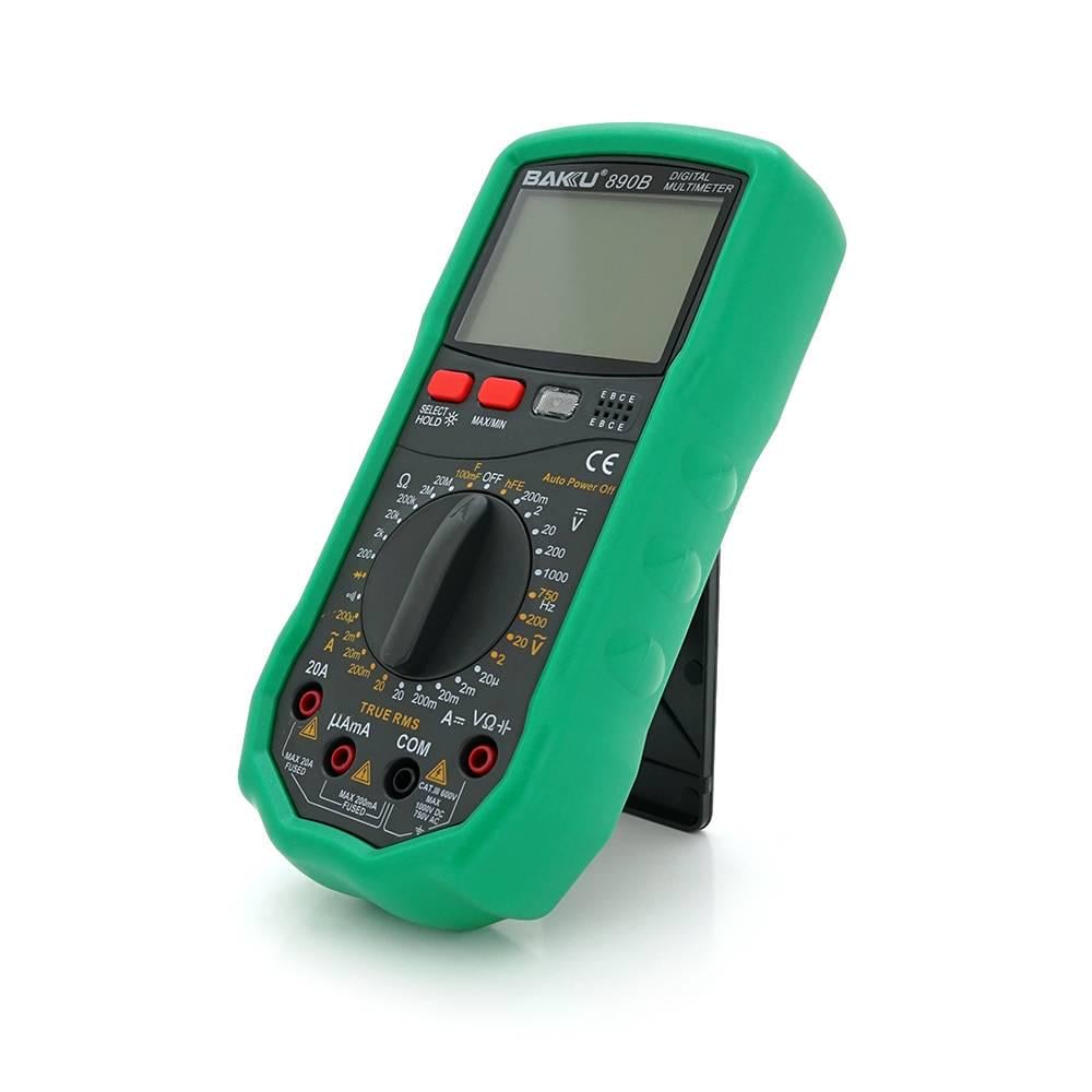 Мультиметр BAKKU BA-890B вимірювання V/A/R/C 0,52 кг (34090)
