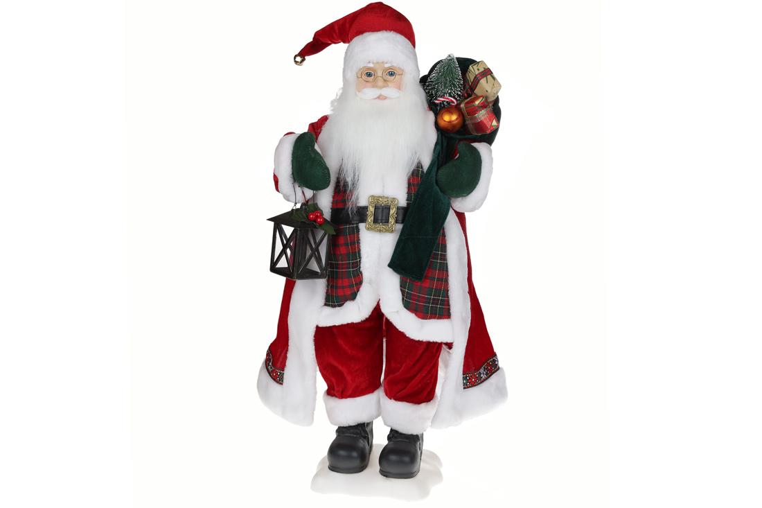 Декоративная новогодняя музыкальная игрушка BonaDi Санта (845-211)